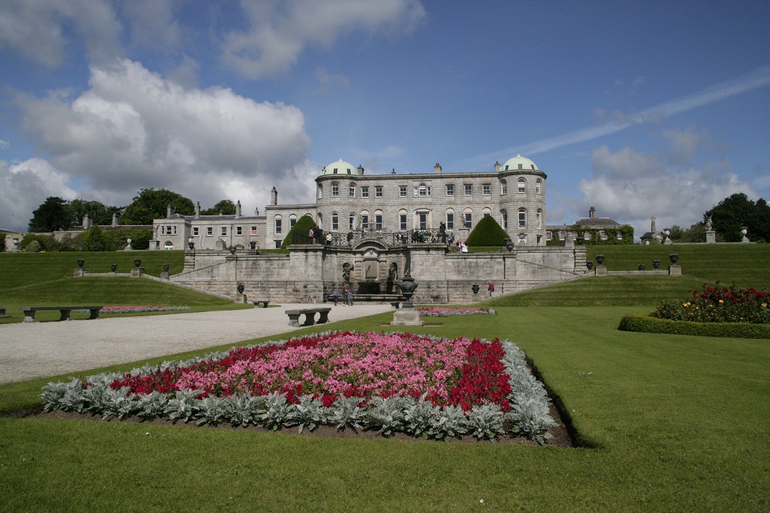 Flowerbed in Powerscourt Gardens.
