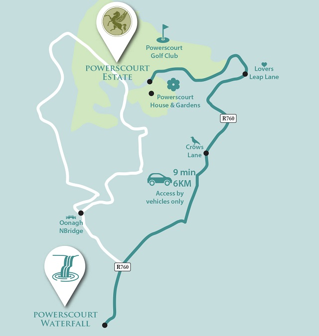 Powerscourt Online estate to waterfall map V2 1