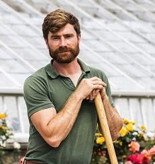 Head Gardener Alex at work.